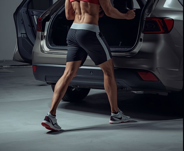Loading and unloading a car