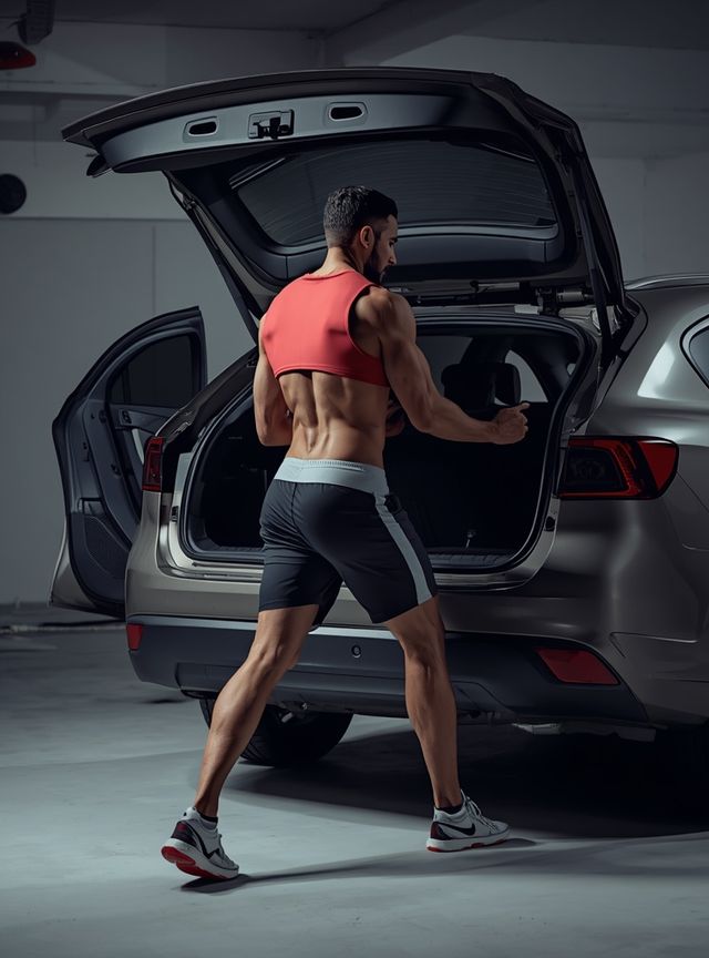 Loading and unloading a car