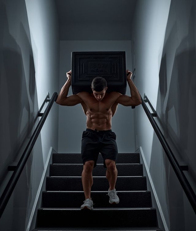 Treppensteigen mit 7-11 kg Last