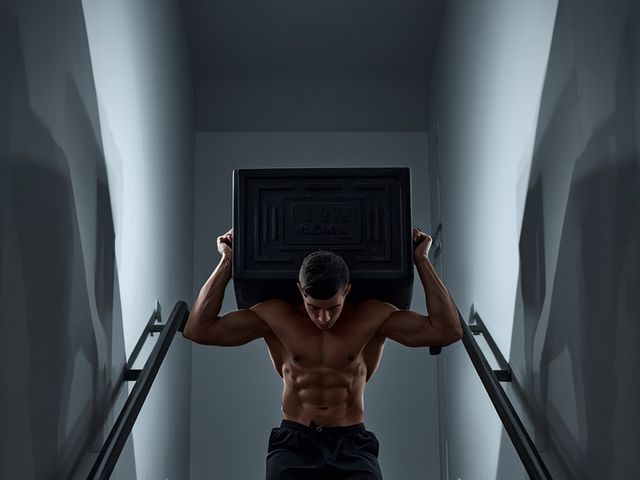 Treppensteigen mit 7-11 kg Last