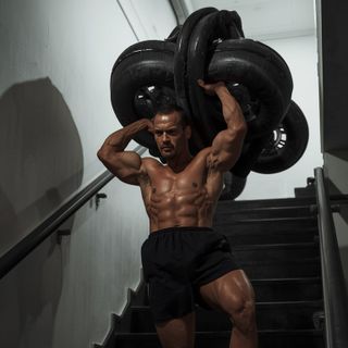 Carrying > 74 lb Load, Upstairs