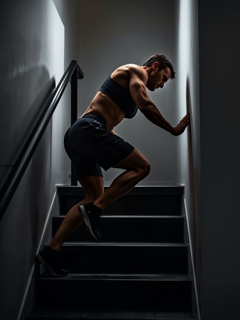 Stair Climbing, Using or Climbing Up Ladder
