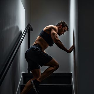 Stair Climbing, Using or Climbing Up Ladder