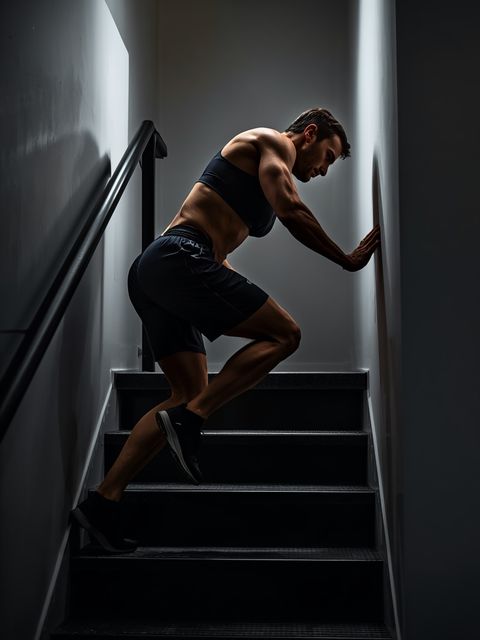 Stair Climbing, Using or Climbing Up Ladder