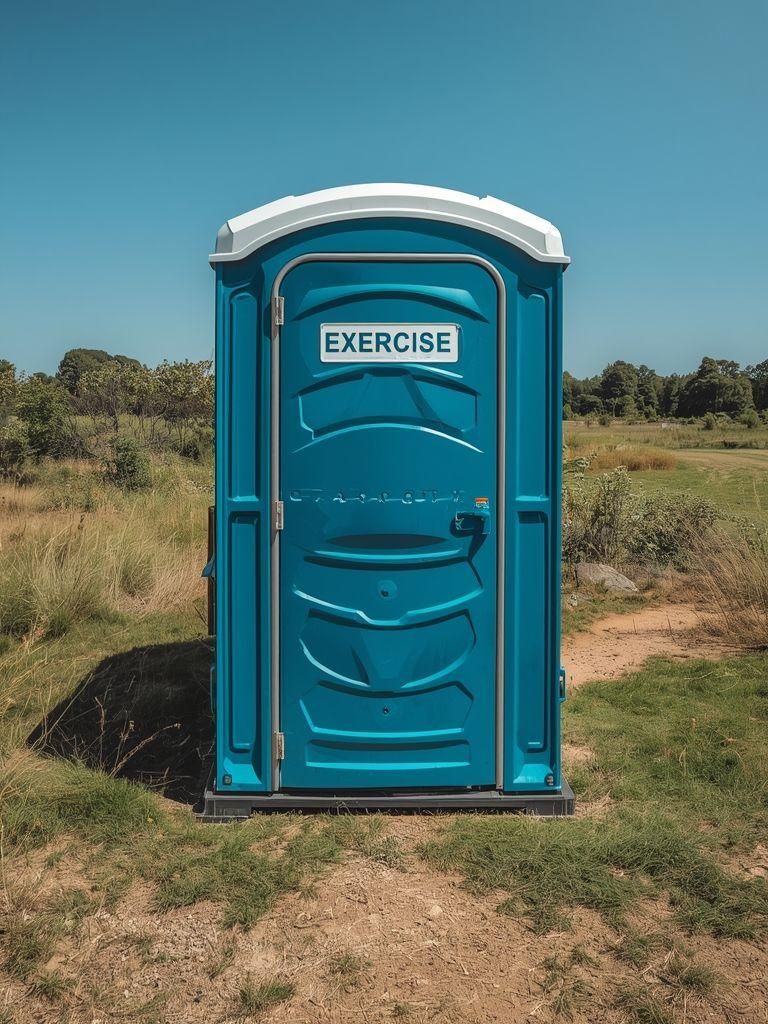 Wandern, zu und von einem Plumpsklo