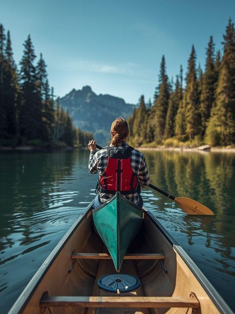 Kajakarstwo, na campingu