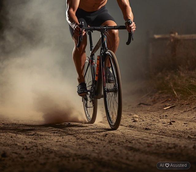 Cycling on dirt roads