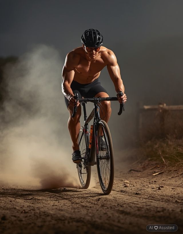 Cycling on dirt roads