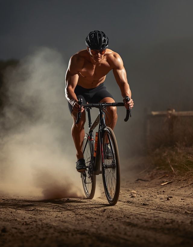 Cycling on dirt roads
