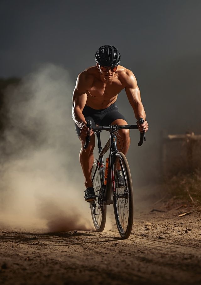 Cycling on dirt roads