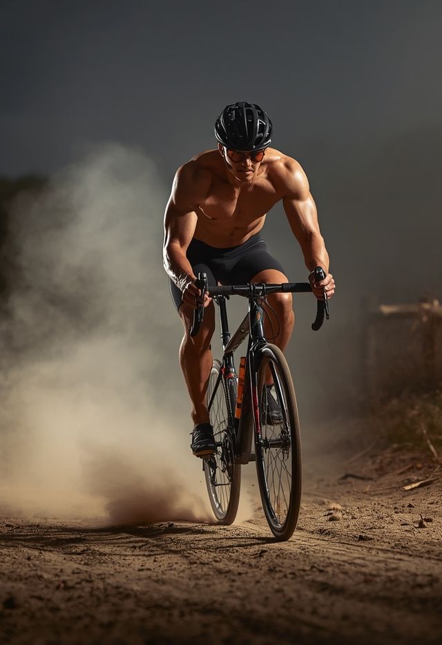 Cycling on dirt roads