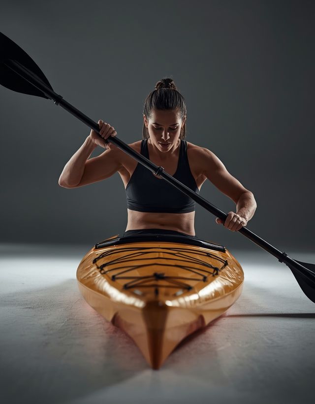 Kayaking, moderate effort
