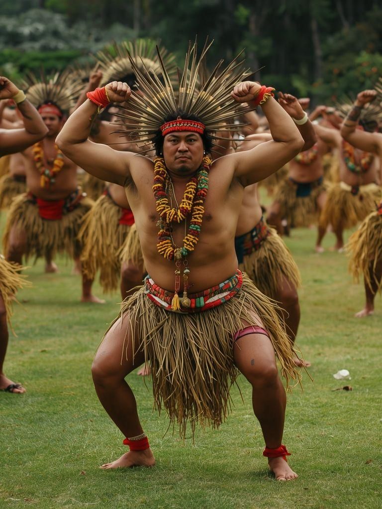 Naturalna aktywność fizyczna Nowozelandczyków (np. Haka, Taiahab), ogólna, energiczna wysiłek