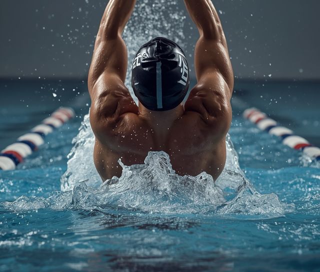 Backstroke swimming
