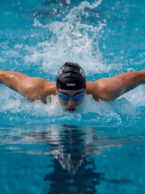 Freestyle Swimming, Front Crawl, Slow, Light or Moderate Effort