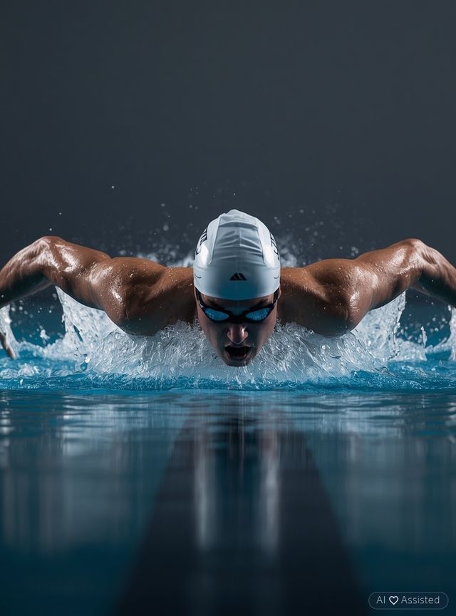 Freistilschwimmen (Frontcrawl), langsam