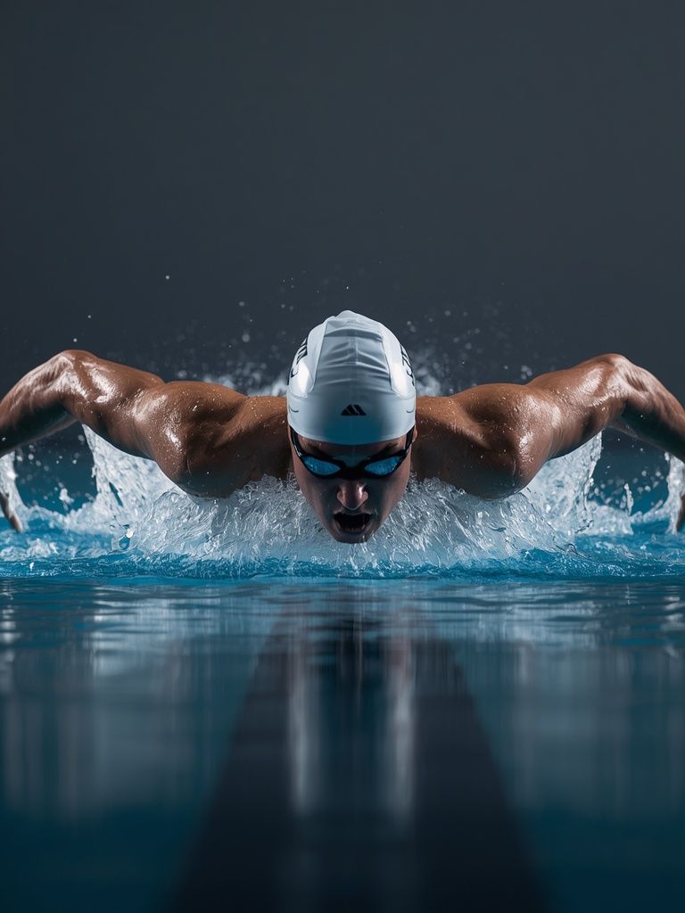 Freistilschwimmen, Frontcrawl, langsam, leicht oder mäßig intensiv