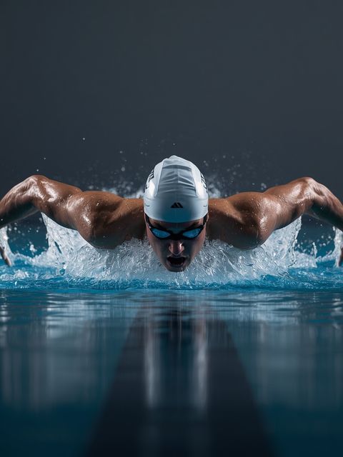 Freistilschwimmen, Frontcrawl, langsam, leicht oder mäßig intensiv