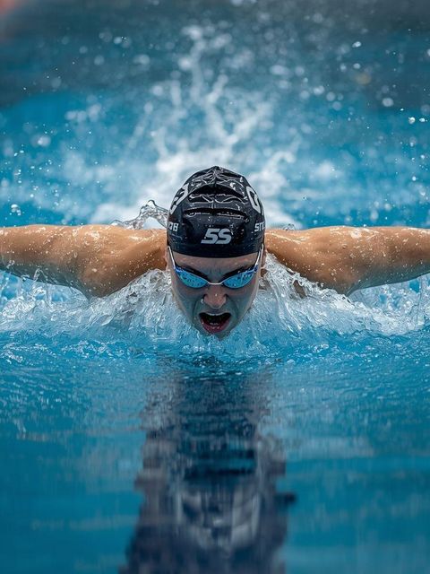 Freestyle Swimming, Fast, Vigorous Effort