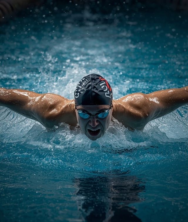 Freistilschwimmen (Kraulen) – schnelles Tempo