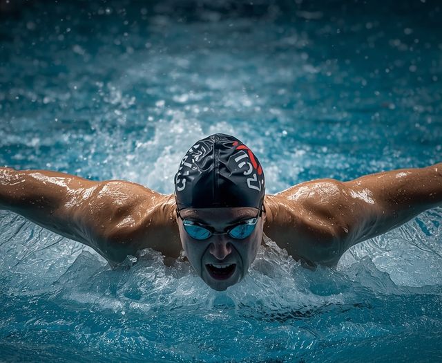 Freistilschwimmen (Kraulen) – schnelles Tempo