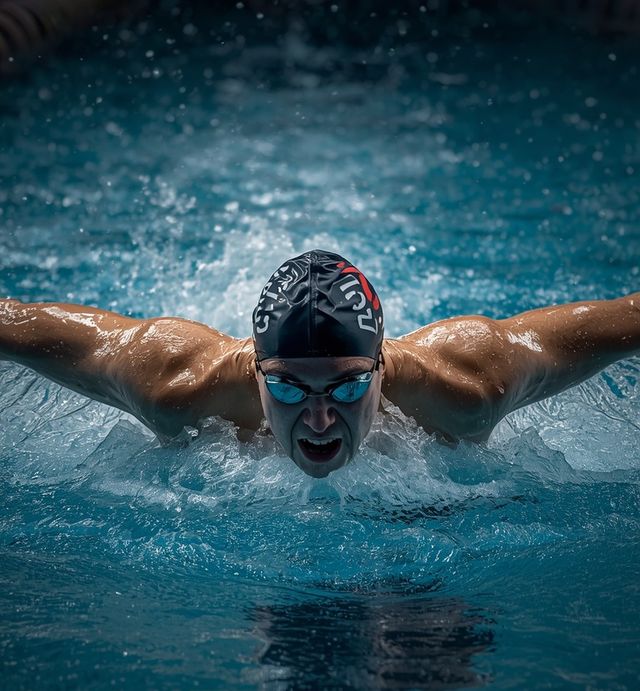Freistilschwimmen (Kraulen) – schnelles Tempo