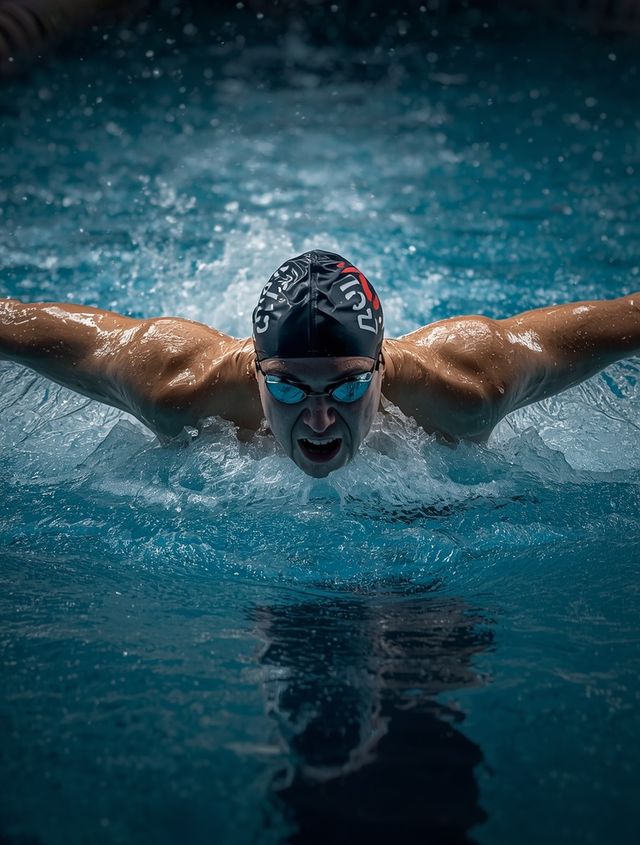 Freistilschwimmen (Kraulen) – schnelles Tempo