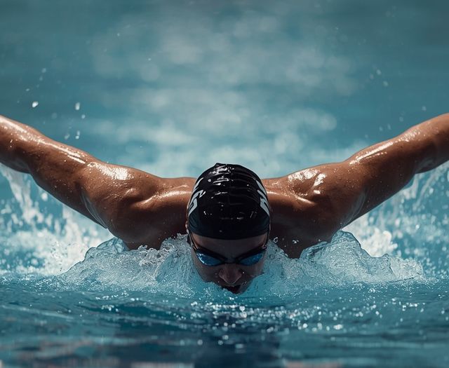 Butterfly Stroke Swimming