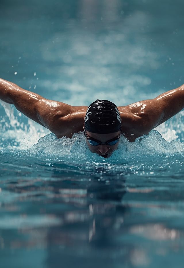 Butterfly Stroke Swimming
