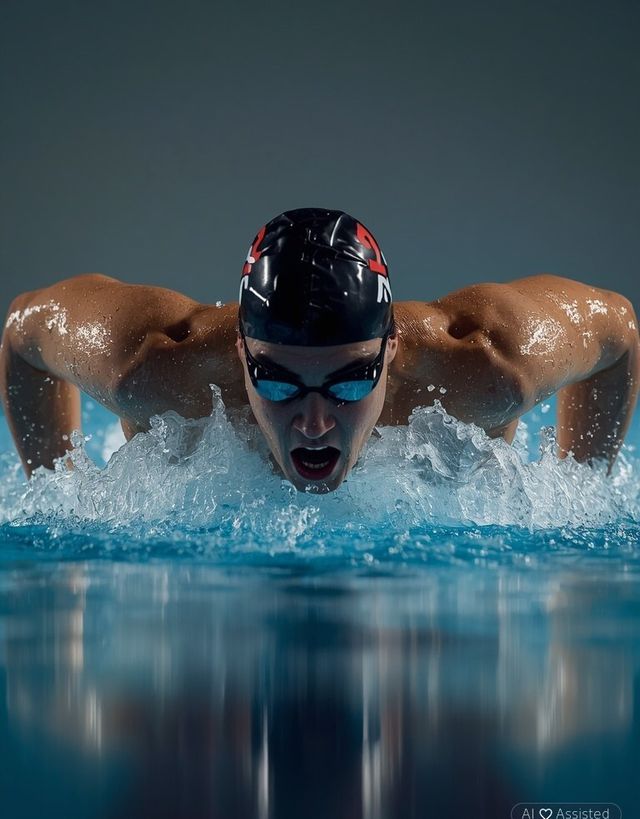 Swimming Front Crawl, Fast Pace, ~75 Meters per Minute