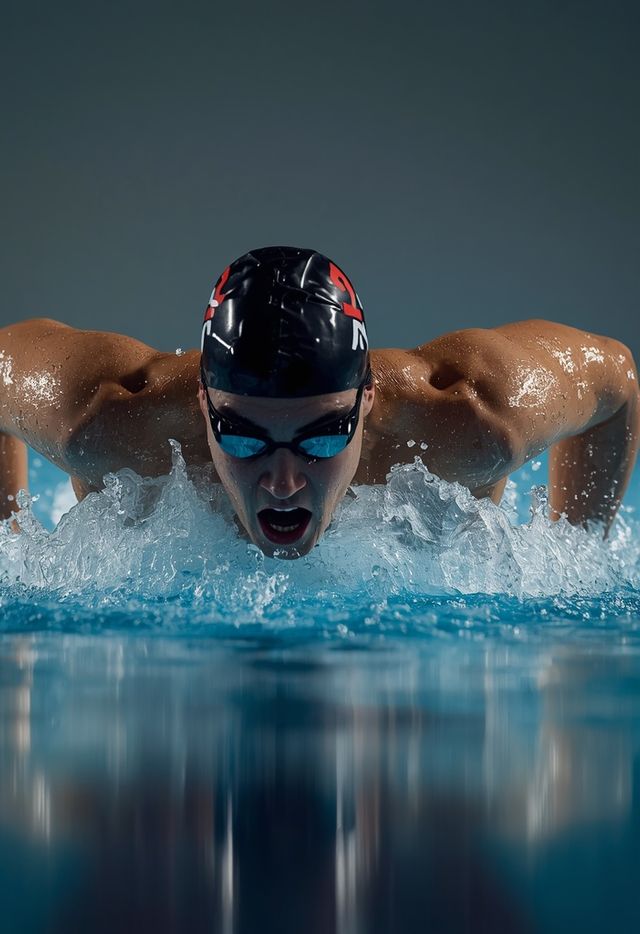 Swimming Front Crawl, Fast Pace, ~75 Meters per Minute