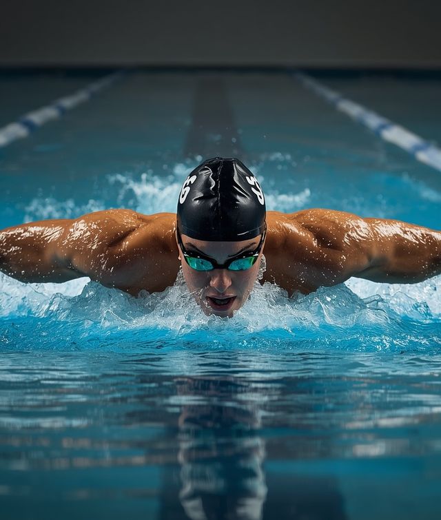 Wasser treten (Schwimmen auf der Stelle), schnell, energisch