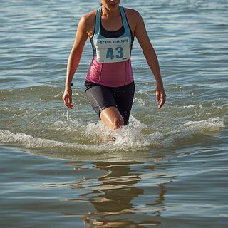 Wasserlauf, leichte Anstrengung, langsames Tempo