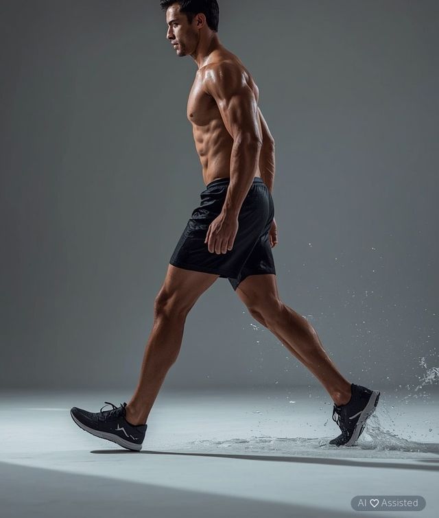 Water walking, moderate pace