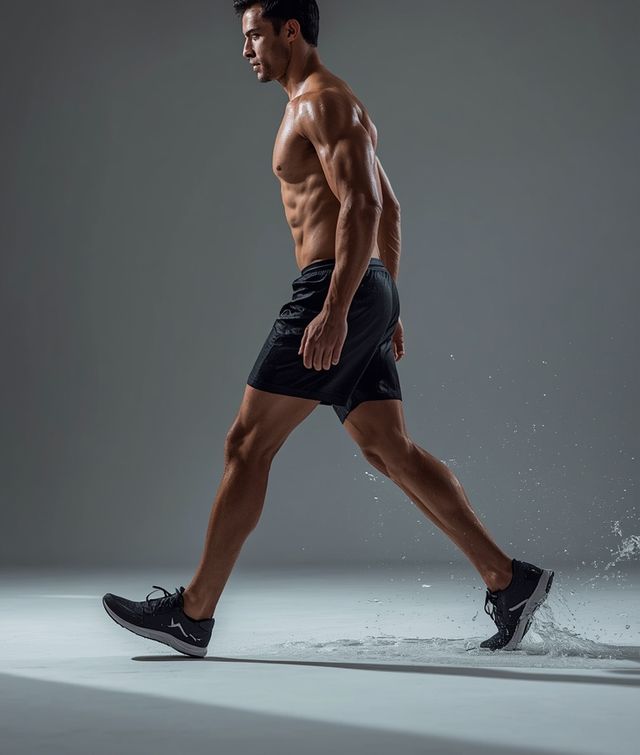Water walking, moderate pace