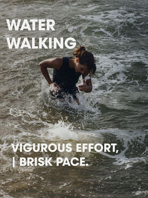 Water Walking, Vigorous Effort, Brisk Pace
