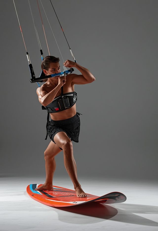 Windsurfing or Kitesurfing (Wave Action)