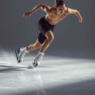 Speed Skating, Ice, Rapidly, More Than 9 mph, Not Competitive