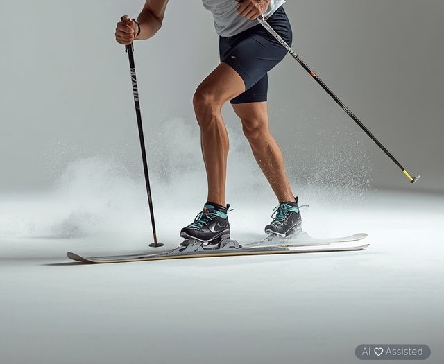 Skifahren, Langlauf, 4,0-4,9 mph, moderate Geschwindigkeit