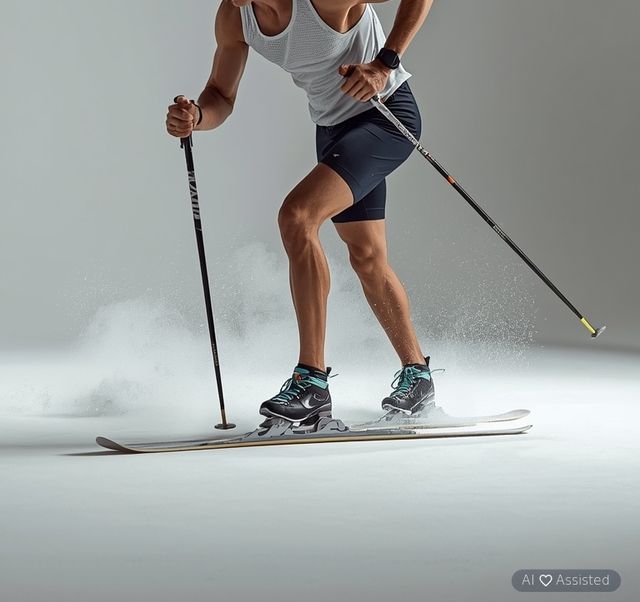 Skifahren, Langlauf, 4,0-4,9 mph, moderate Geschwindigkeit