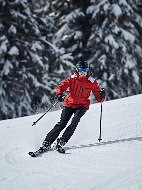 Narty narciarskie, zjazdowe, alpejskie lub snowboardowe, lekki wysiłek, tylko aktywny czas