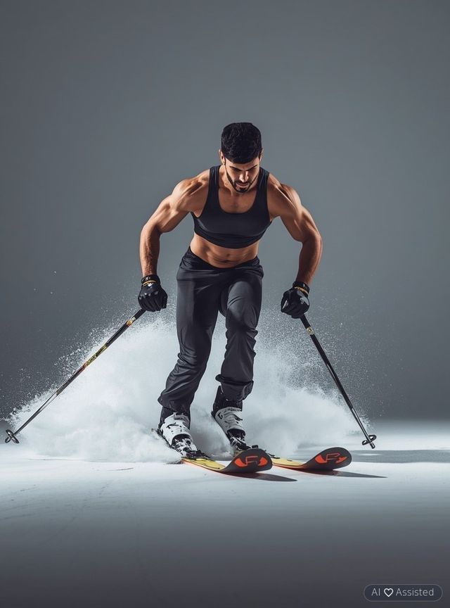 Abfahrtslauf oder Snowboarden (leichte Anstrengung)