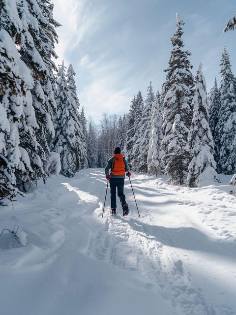 Snow shoeding, umiarkowany wysiłek