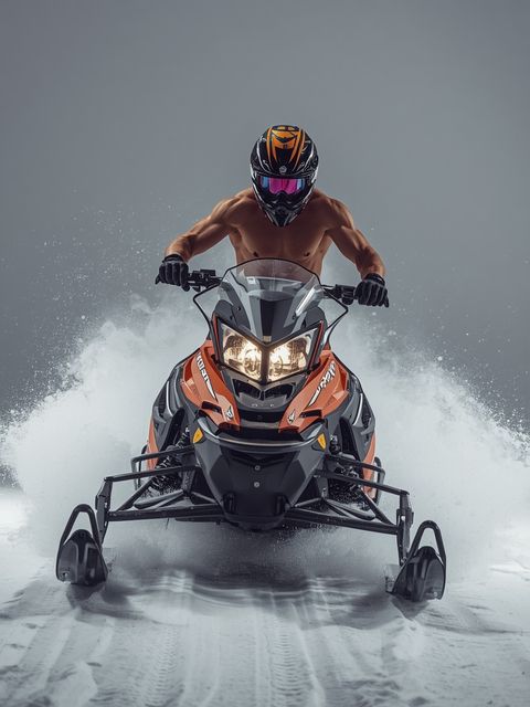 Schneemobilfahren, moderat