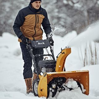 Snow Blower, Walking and Pushing