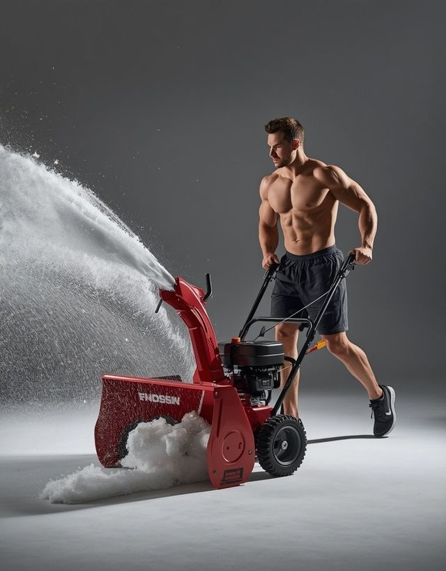Odśnieżanie mechaniczne odśnieżarką (chodzenie i pchanie)