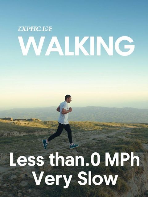 Spacer, mniej niż 2,0 mph, bardzo wolno