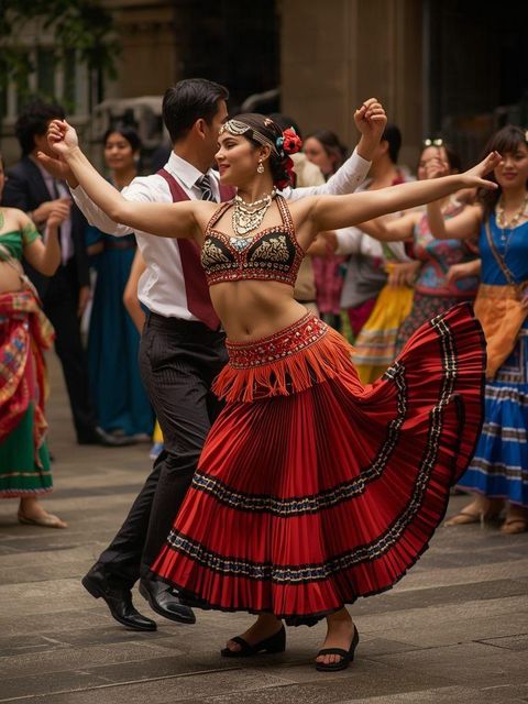Ethnic or cultural dancing