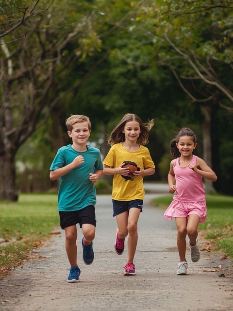 Walk/Run Playing with Children - Moderate