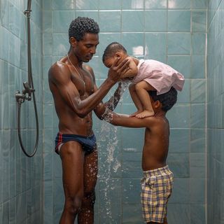 Showering, Drying Off (Standing), Bathing, Grooming, Occasionally (Lifting Child's Load)